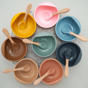 tigela de silicone para bebê