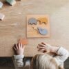 Brinquedo Quebra-cabeça Infantil de Silicone Mundo Animal