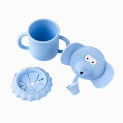 Loja Chiquititos Copo de Silicone Infantil Multiuso 2 em 1 Elefantinho 220 mL (17)