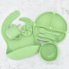 Kit introdução alimentar de silicone Carisma verde