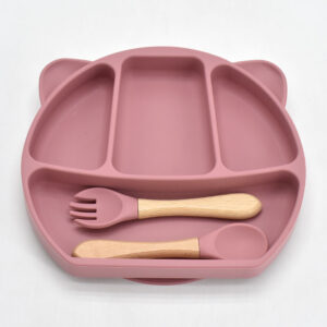 Introdução Alimentar Kit Carisma Prato Com ventosa e Talheres de Silicone