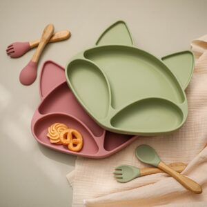 Introdução Alimentar Kit Raposinha de Silicone