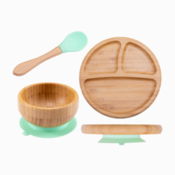 Kit Introdução Alimentar de Bambu Alimentação do Bebê