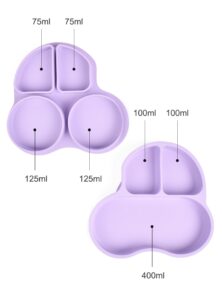 Introdução Alimentar Prato Dupla Face Com Ventosa de Sucção