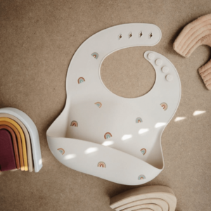 Babador de Silicone Arco-íris
