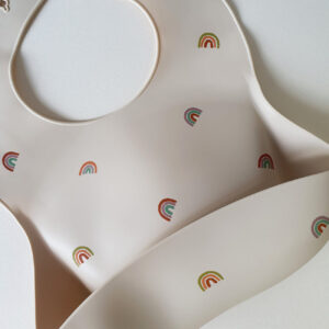 Babador de Silicone Arco-íris