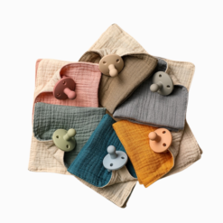 Toalha de Boca com Chupeta de Silicone