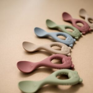 Introdução Alimentar Kit Fofinho Tigela com Ventosa e Colher de Silicone