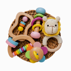 Kit Chocalhos para Bebê (5 peças) Turma Animal