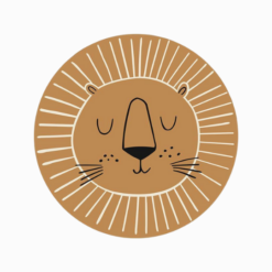 Tapete para Quarto Infantil Leãozinho Nórdico