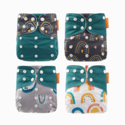 Fralda Ecológica Reutilizável para Bebê Kit c/ 4 Unid.