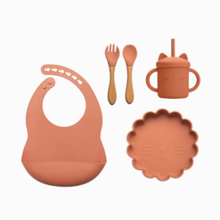 Kit Alimentação de Silicone Baby Leãozinho (5 peças)