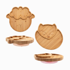 Prato de Bambu Infantil (Raposa ou Ovelha)