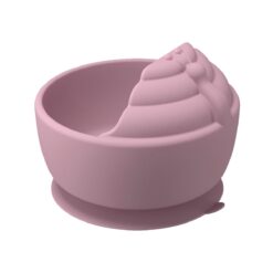 Tigela de Silicone Infantil Caracol Com Ventosa