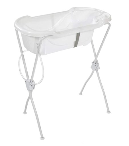 Banheira de bebê Ergonômica com Suporte, Tutti Baby, Branco