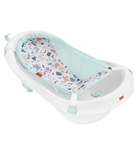 uma das melhores banheiras de bebê Fisher Price Banheira Deluxe 4 em 1, Banho para bebê, Estágio de desenvolvimento