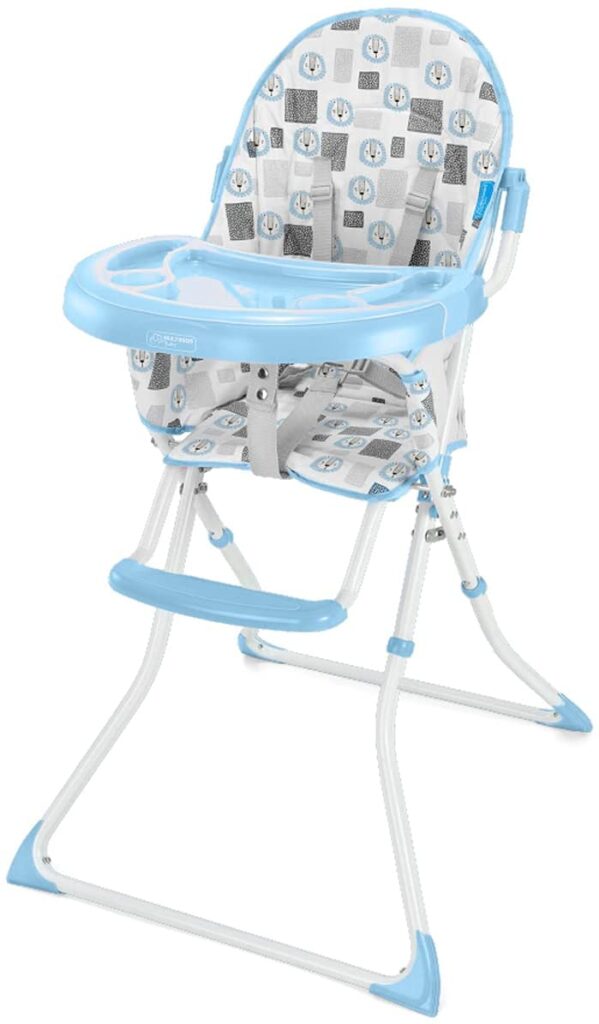 Cadeira Alta De Alimentação Bebê até 15Kg Slim Azul