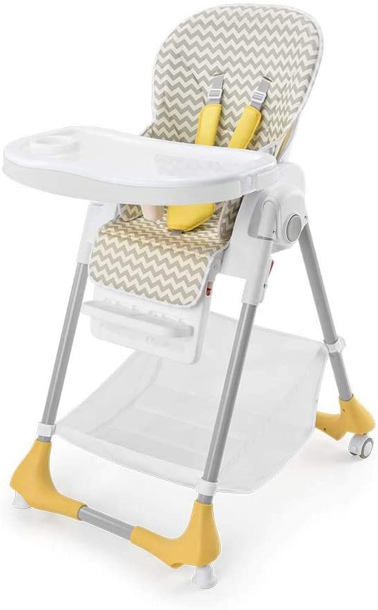 Cadeira Alta de Alimentação Gourmet Até 15 Kg Cinza