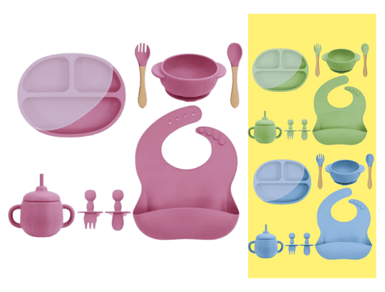 Conjunto De Silicone Fofura 8 peças