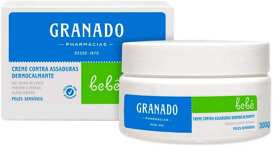 Creme Assaduras Dermocalmante Bebe Pele Sensíveis, Granado, 300g