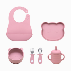 Kit Introdução Alimentar com Minitalheres Inox (6 peças)