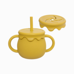 Copo de Silicone 250 mL Pote de Mel Multiuso