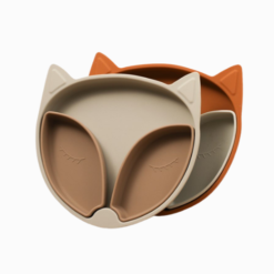Prato de Silicone com Ventosa Raposinha