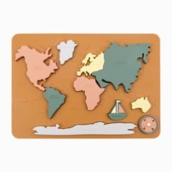 Brinquedo de Silicone Quebra-Cabeça Mapa Mundi