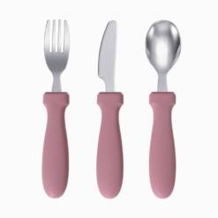 Kit Talheres Inox com Cabo de Silicone (3 peças)