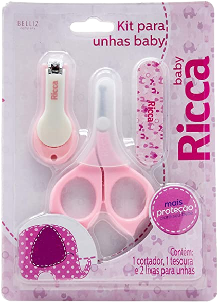 Ricca Kit Manicure Baby Colors Rosa
