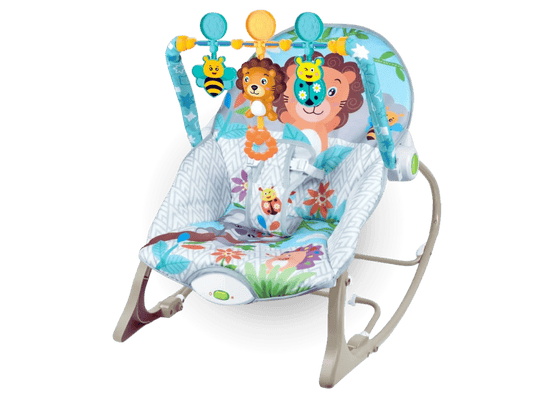 Cadeira de Descanso e Balanço Maxi Baby Bebê Funtime Leão (1)