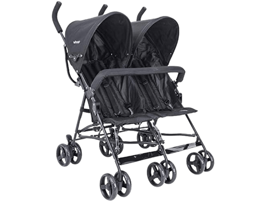 Carrinho de Gêmeos Youme, Kiddo, PRETO