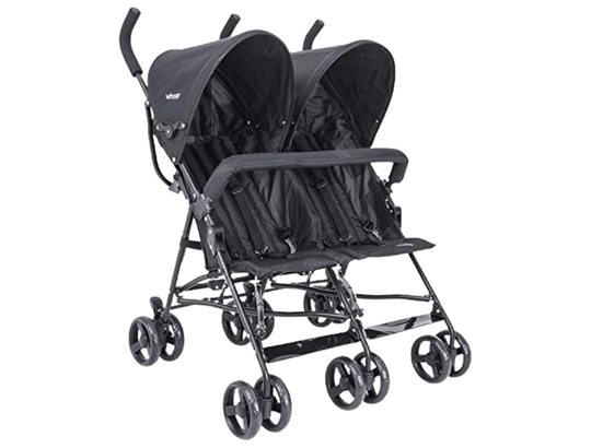 Carrinho de Gêmeos Youme, Kiddo, PRETO