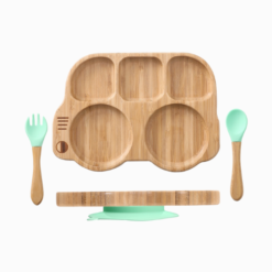 Kit Introdução Alimentar de Bambu Carro e Talheres (3 peças)