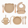 Kit para Introdução Alimentar de Silicone Ursinhos (9 peças)