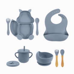 Kit de Silicone para Introdução Alimentar (9 peças)