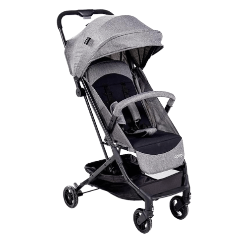 Burigotto Carrinho de Bebê com Bebê Conforto Ecco, Até 15 kg, Preto e Cobre