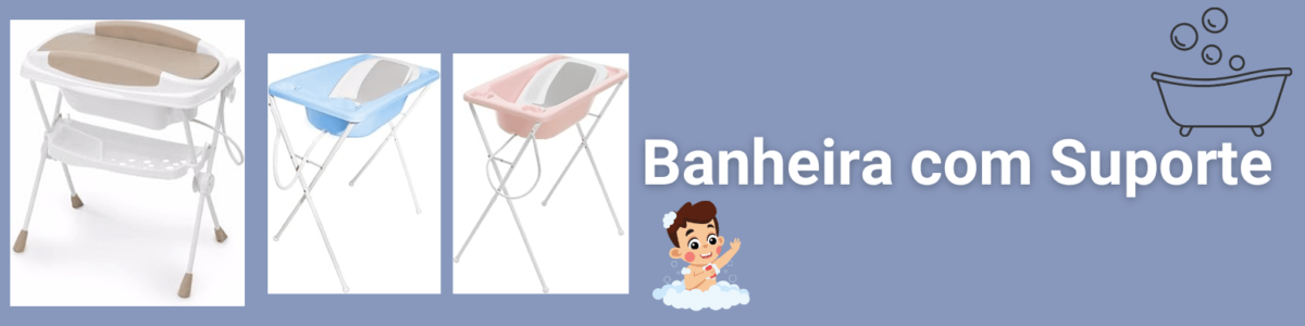 banheiras de bebê com suporte