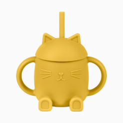 Copo de Silicone Infantil 250ML Gatinho Sentado