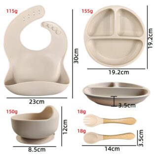 Kit Introdução Alimentar de silicone BPA Free