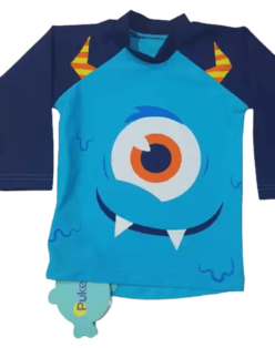 camiseta para bebês com proteção solar para bebês