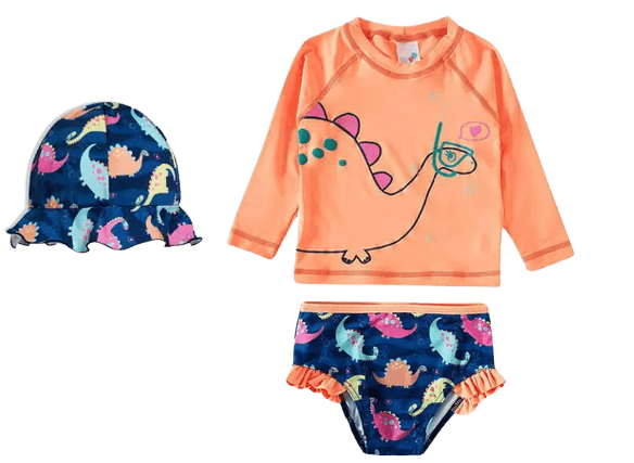 Roupas de praia para bebês meninas