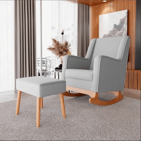 Poltrona de amamentação com balanço