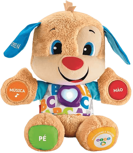 Brinquedos Fisher-Price 1 ano Pelúcia Smart Stages Cachorrinho