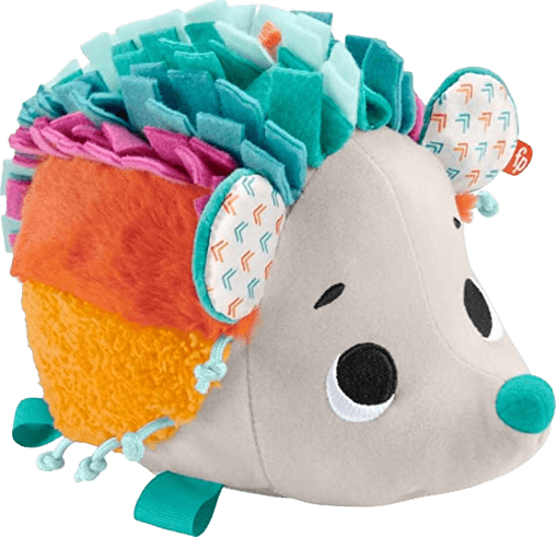 Brinquedo de Pelúcia para criança 1 ano Ouriço Estímulos E Brincadeira, Multicolorido