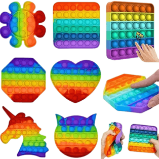Kit Pop It Brinquedo Sensorial colorido