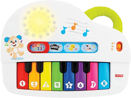 Piano musical Cachorrinho com teclas coloridas da Fisher-Price