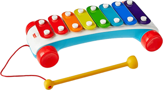 Xilofone, brinquedo musical Fisher-Price colorido