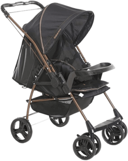 Carrinhos de Bebê Galzerano Milano Reversível preto