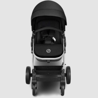 Frente do Carrinho de Bebê Fisher-Price para Passeio 2 em 1 com Assento Moisés Jazz 0-15kgs Preto